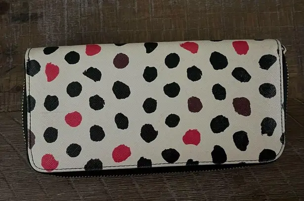 Anne Klein  Coated Canvas Wallet with Cheetah Spots.