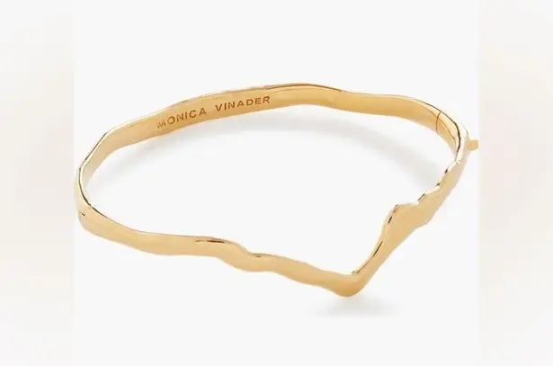 MONICA VINADER Amy Powney Wishbone Bangle 18k Gold Vermeil, Small, $298