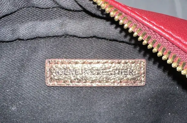 Vintage Gili Got It Love It Leather Cranberry Crossbody Purse Original Box Red