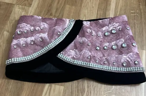 NWT AREA Embroidered Crystal Pailette Watermelon Skirt Size 4