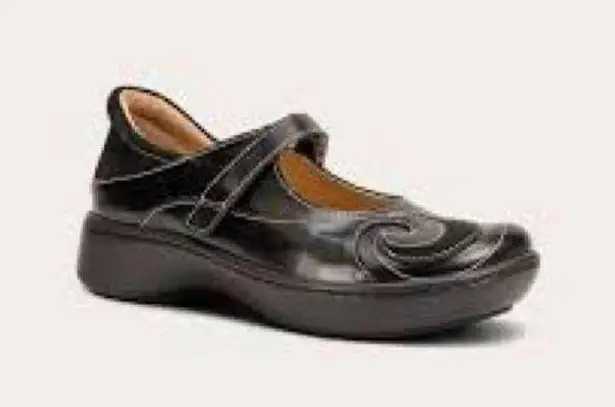 Naot Sea Mary Jane flats comfort Shoes black leather size 39