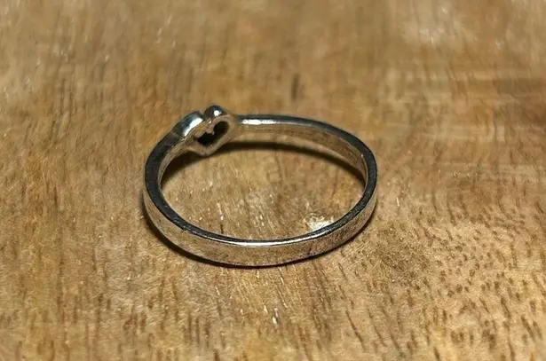 Vintage Mini Heart Silver Ring
