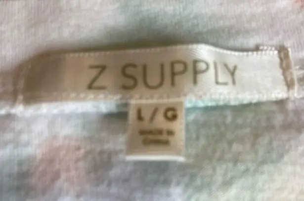 Z Supply  Organic Cotton Pastel Tie-Dye Crop Tee Large L