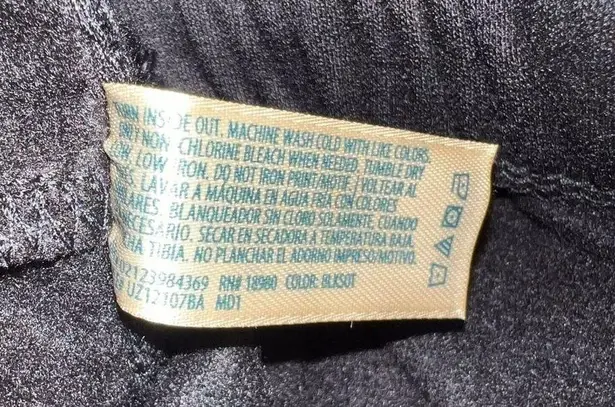 St Patricks Day Womens Fleece Crop Sleep Pants Size L 12 14 Black Good Luck Size L