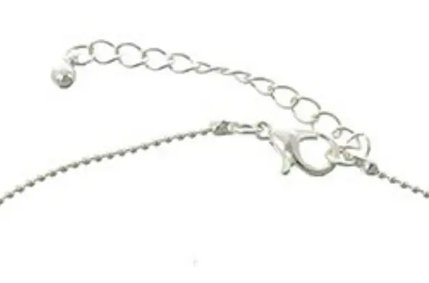 SILVER TONE LOBSTER CLAW FLIP FLOP CHARM ANKLET
