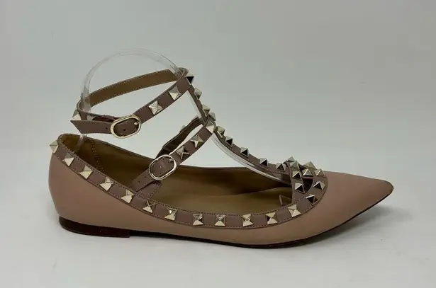 Kaitlyn Pan Studded Flats Size 9.5 Pink