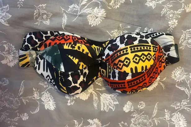 River Island Colorful Bikini Top