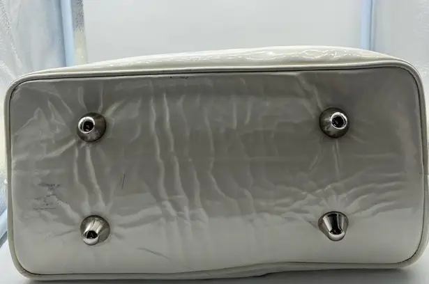 Giuseppe Zanotti white and black patent leather purse-has stains see description