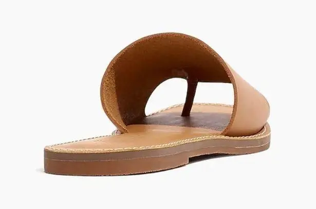 Madewell leather flats in saddle