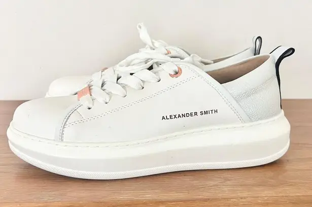 ACBC x Alexander Smith Lace Up Low Top Sneakers Shoes White Women's Size 39 / 9