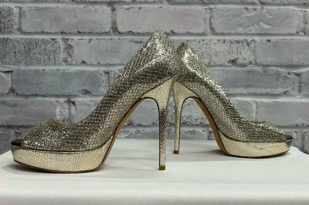 Jimmy Choo peep-toe heel