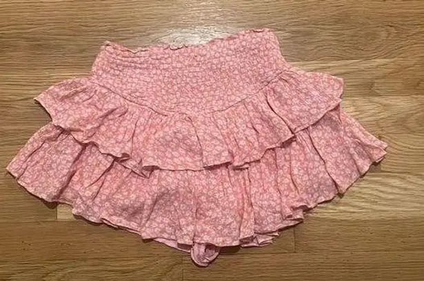 Xs rocks and rags pink floral skirt