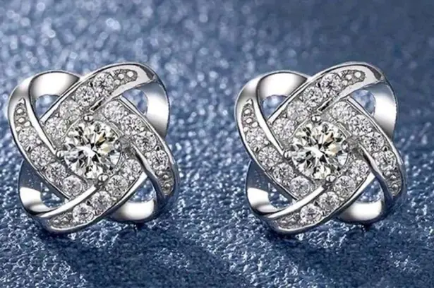 Zales Love knot earrings