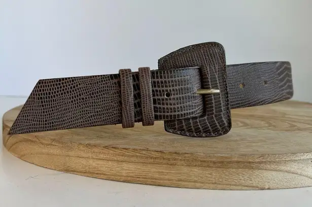 Vintage 90s The Ritz Gray Genuine Leather Made in Uruguay Size Small/Medium