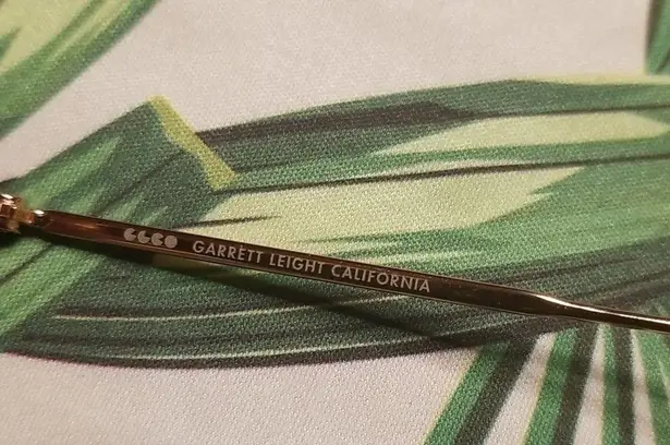 💕GARRETT LEIGHT💕 Crescent Sunglasses ~ Rose Gold Frame Pink Mirror Lenses NWT