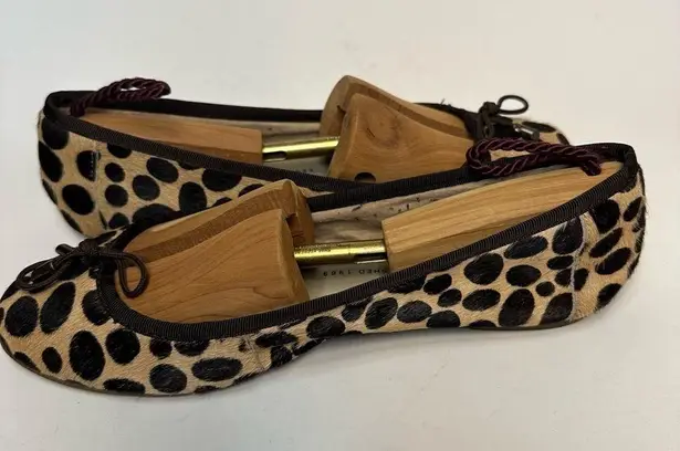 Gap  Women’s Leopard Print Ballet Flat Leather Animal Cheetah Calf Hide Shoes 7.5