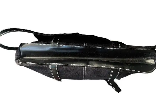 Estée Lauder faux suede handbag