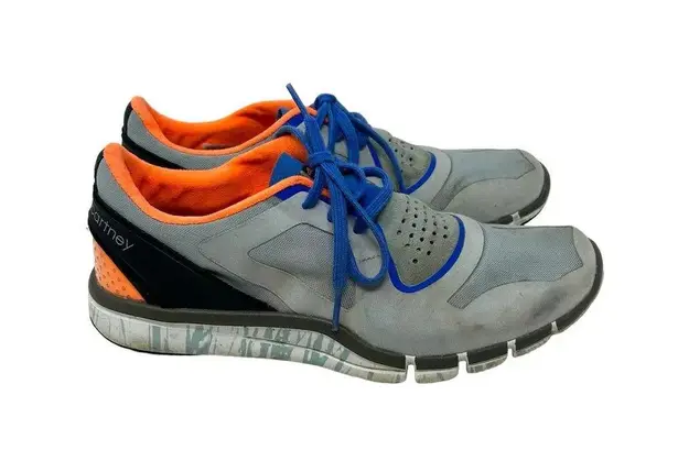 Stella McCartney Adidas by Alayta Sneakers Exercise Blue Laces Gray Size 8.5