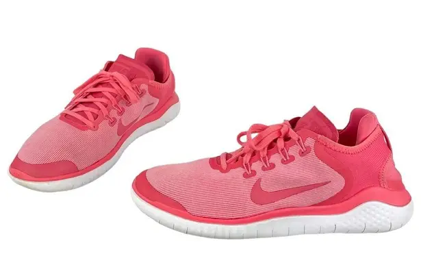 Nike  Womens Free Run Sun Running Shoes Sz 9.5 Athletic Sea Coral Pink