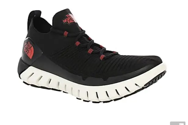 The North Face  W OSCILATE, TNF Black - Cayenne Red Running Shoe | Women’…