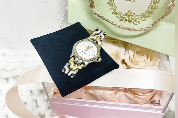 Authentic TAG Heuer Silver & Gold Swiss Made S05.013 S.S Womens Watch