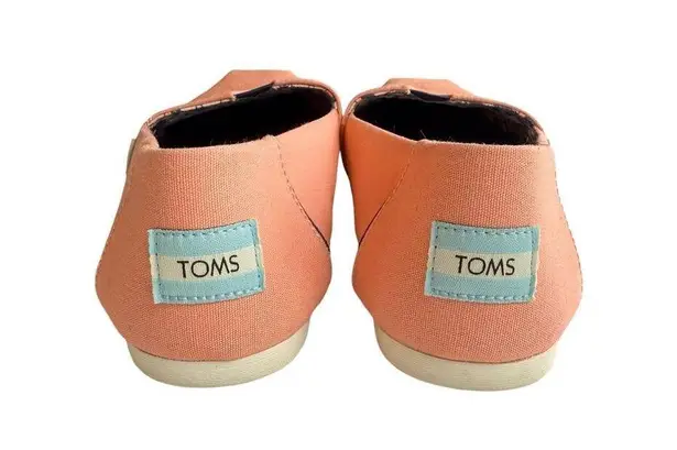 Toms x Meuf Paris Rosie The Riveter Coral Canvas Alpargata Classic Slip