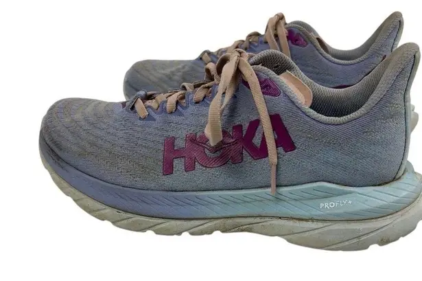 Hoka One One Women's Mach 5 Running Shoes Blue Size 7.5 Lightweight Athletic