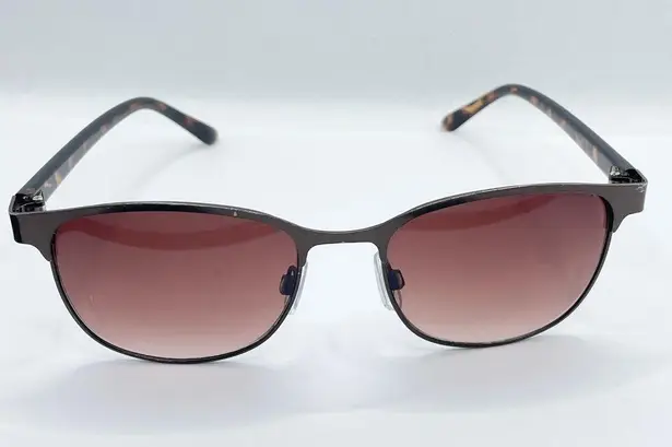 Oscar de la Renta 3043 Brown Tortoise Shell Metal Frame Sunglasses