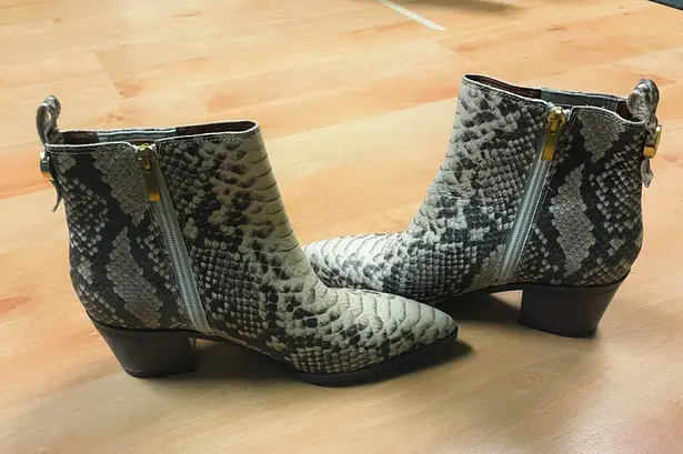 Franco Sarto Shay Snakeskin Western Booties