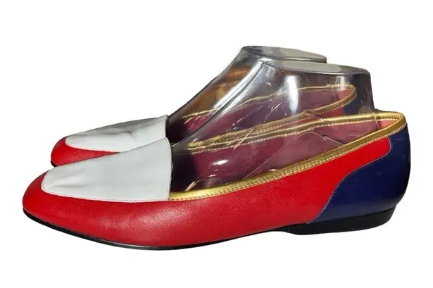 Enzo Angiolini vintage colorblock leather loafers