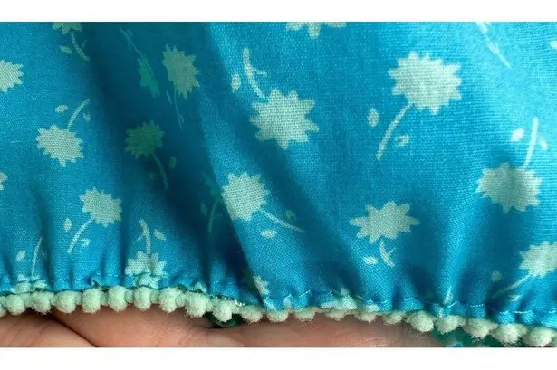 VTG KMart Nightgown Patio Dress Duster Larg Muumuu Blue Floral House Dr… Size undefined