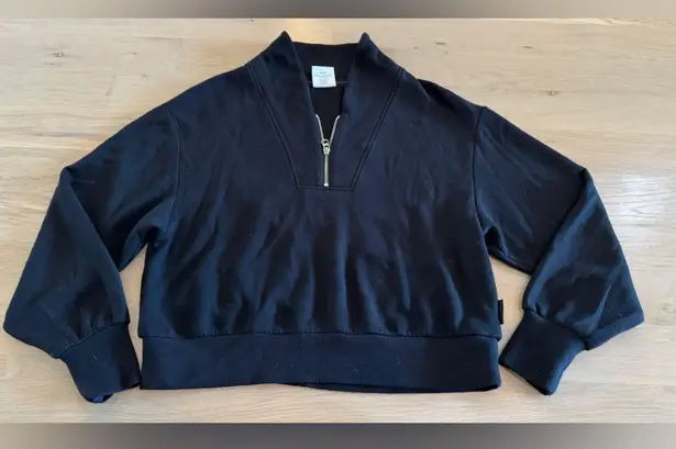 Varley Davidson Womens Half Zip Sweatshirt black size medium