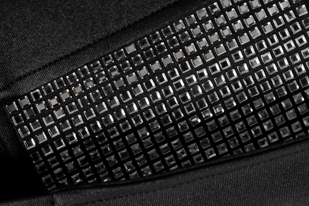 Alexander Wang NWT Crystal Cuff Tailored Stretch Jersey Long Sleeve Minidress XS