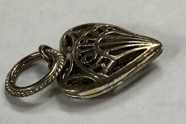 Heart Shaped Pendants for Necklace Wear Silver and Gold Tone Metals Interchange