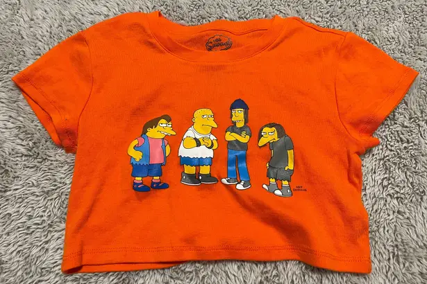 Forever 21 Simpsons Crop Top Orange 10 From Gianna