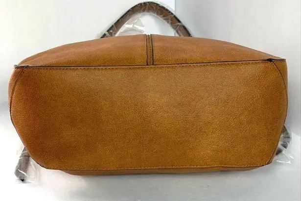 Realer Faux Brown Leather with Tassel Hobo Bags