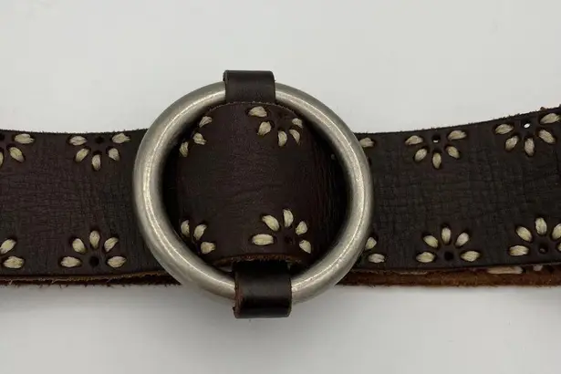 Aeropostale  Women's Vintage Brown Leather Boho Belt Size Large