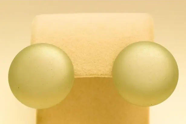 80s Vintage Womens Chunky Round Green Clip On Earrings Chic Minimalist Retro 90s