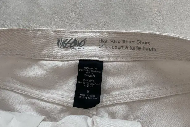 Mossimo Short Lace White Cotton Short Shorts sz 6