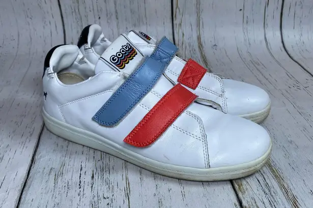 Goats The 005 Leather Sneaker Velcro Straps White Size 8.5