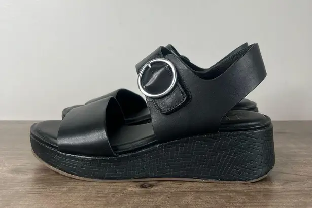 Sofft Faedra Women's Black Leather Sandal Size 9 SKU#24470