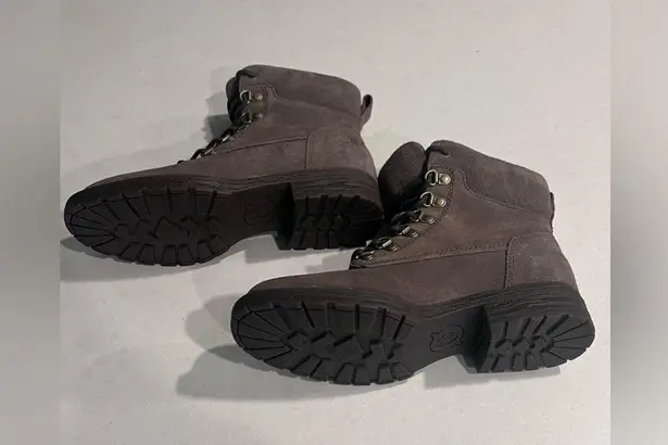 Born Codi Leather Lace Up Biker Moto Combat Boots New Women's size 6M New Brown