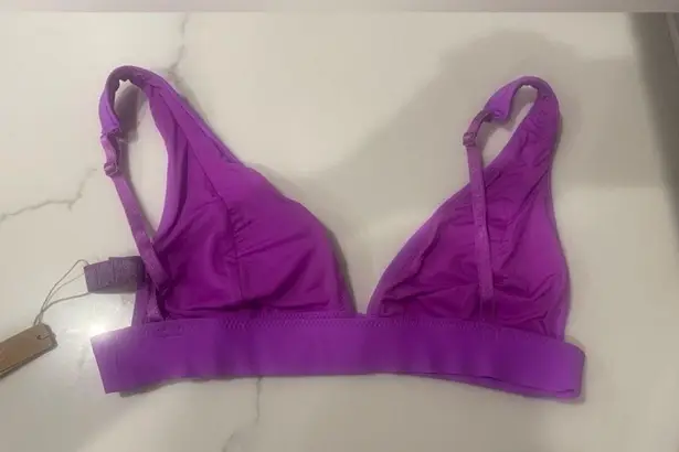 SKIMS  Swim Plunge Bikini Top VIOLET PURPLE LIMITED EDITION NWT