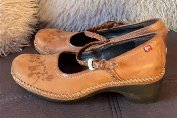 Ecco Brown/Tan Leather Shoes EU 38 US 7.5-8