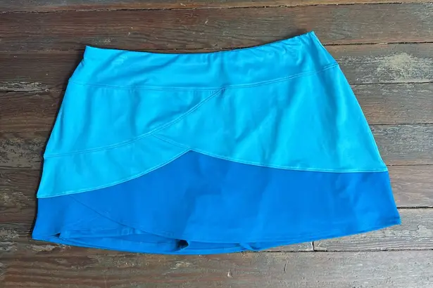 Tail Caribbean Blues Colorblock Athletic Golf/Tennis Skort ~ Size XL 💚🍄 Blue