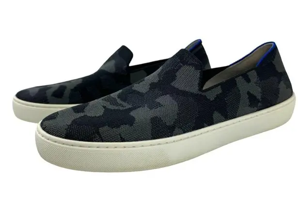 Rothy's The Sneaker Gray Camo Slip On Round Toe Flats Shoes Womens Size 10.5