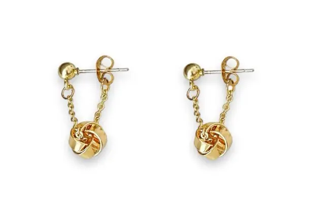 Elegant Simple Dangle Drop Earrings for Women Gold