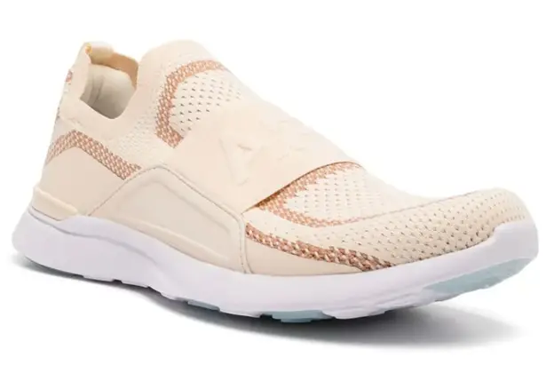 APL Slip On TechLoom Bliss Alabaster Almond Butter Women’s Athletic Shoe Size 5