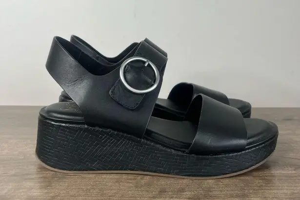 Sofft Faedra Women's Black Leather Sandal Size 9 SKU#24470