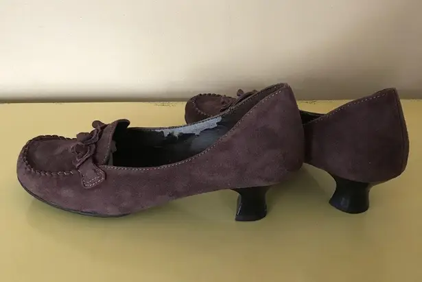 Me Too Suede Moccasin Heels